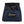 A navy blue and black bouldering chalk bucket with drawstring closure and climbing accessory pockets