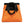 A light orange and black bouldering chalk bucket with drawstring closure and zip closure climbing accessory pockets