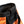 A light orange and black bouldering chalk bucket with drawstring closure and climbing accessory pockets
