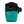 A turquoise climbing chalk bag with a zip closure accessory pocket and strong nylon waist strap