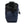 A navy blue climbing chalk bag with a zip closure accessory pocket and strong nylon waist strap