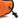 A Drawstring closure toggle on a light orange climbing chalk bag 