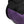 An elastic climbing brush holder on a purple climbing chalk bag 